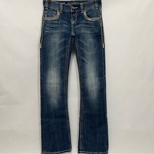 Rock & Roll Cowgirl Original Low Rise Rhinestone Women’s Jeans Size 26X32